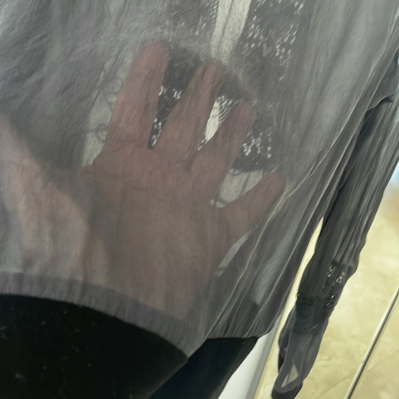 PHILOSOPHY DI ALBERTA FERRETTI SEMI SHEER BLOUSE - Picture 7 of 8